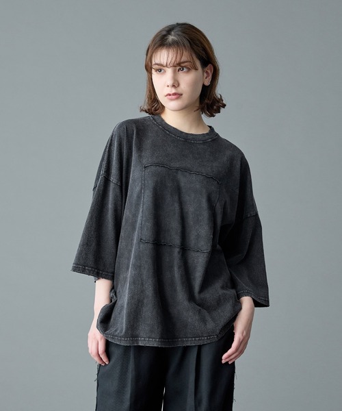 「RUUBON」 半袖Tシャツ S チャコールグレー メンズ_画像5