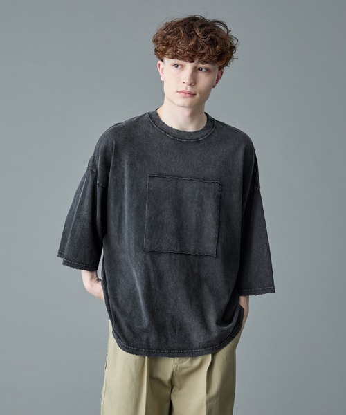 「RUUBON」 半袖Tシャツ S チャコールグレー メンズ_画像7