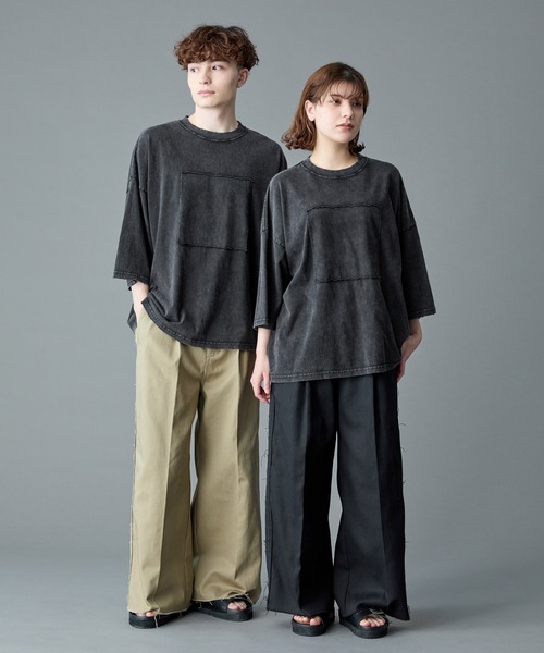 「RUUBON」 半袖Tシャツ S チャコールグレー メンズ_画像9