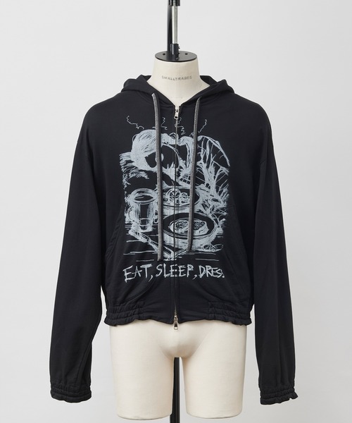 【シンヤコズカ】ORDINARY OLDSTYLEZIPHOODIE SHINYAKOZUKA - ORDINARY OLD STYLE ZIP HOODIE / BLACK | Retikle