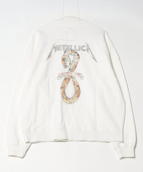 「METALLICA」 スウェットカットソー S ブラック メンズの画像