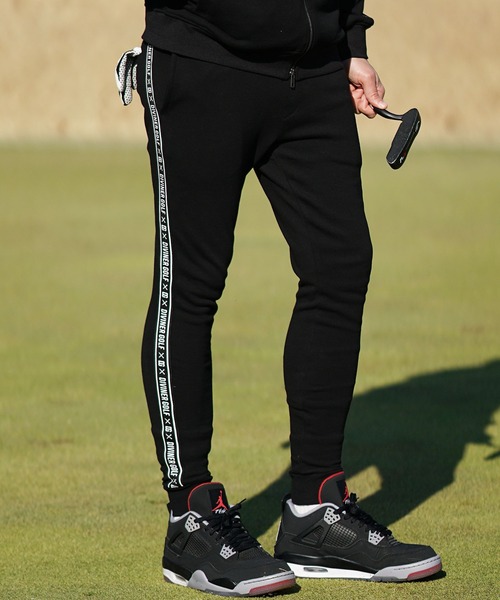 スウェットパンツ ジャージ 「DIVINER GOLF」裏毛テープ使いジョガーパンツ メンズ スウェットパンツ サイドライン 春服 メンズ