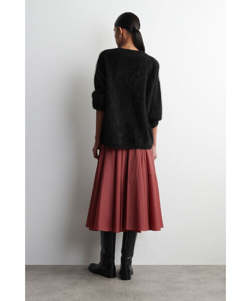「COS」 フレアスカート 36 レッド レディース_画像2