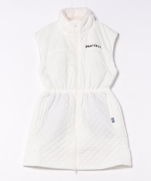 「FILA GOLF」 ノースリーブワンピース MEDIUM オフホワイト レディース_画像3