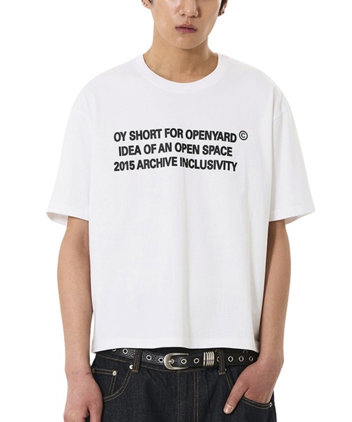 OY（オーワイ） tシャツ 「OY/オーワイ」ARCHIVE TEXT CROP TEE
