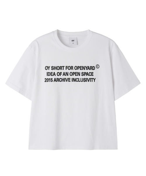 OY（オーワイ） tシャツ 「OY/オーワイ」ARCHIVE TEXT CROP TEE