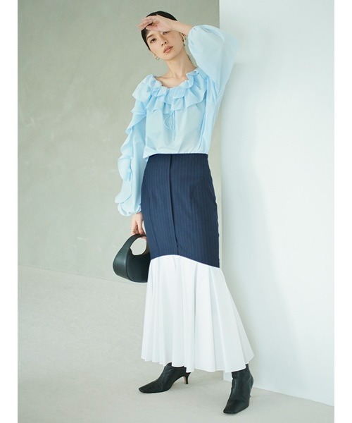 「FRAY I.D」 長袖ブラウス ONE SIZE ホワイト レディースの画像