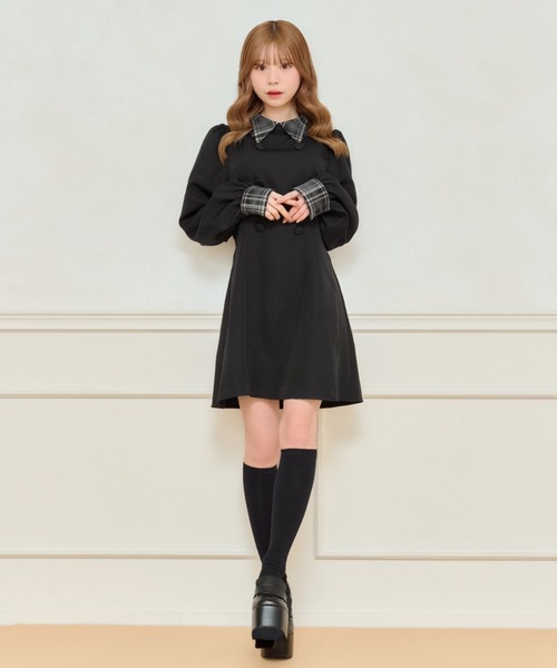 「apres jour」 シャツワンピース フリー ブラック系その他 レディース_画像7