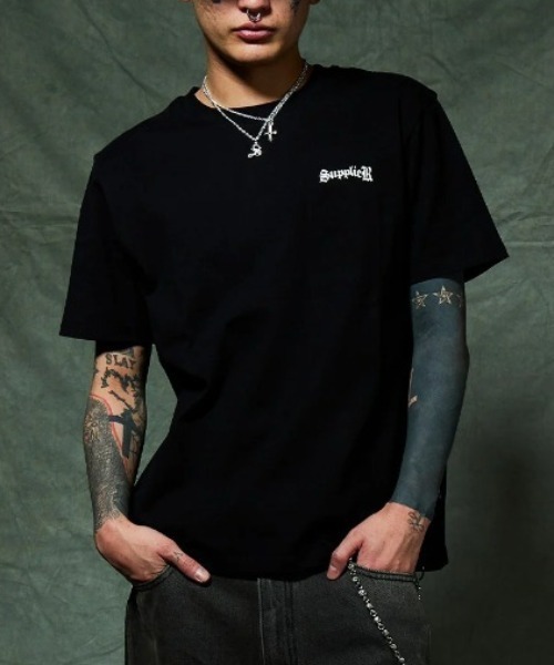 tシャツ A'GEM/9 × .kom 「SUPPLIER/サプライヤー」 Cross Tee/クロスTシャツ メンズ レディースの画像