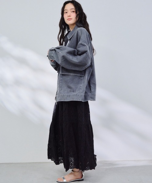 P.V.T スカート コットンレースティアードスカート : ZOZOTOWN Yahoo