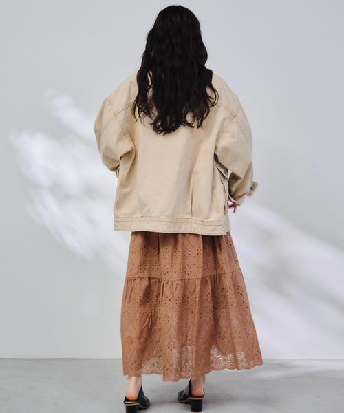 P.V.T スカート コットンレースティアードスカート : ZOZOTOWN Yahoo