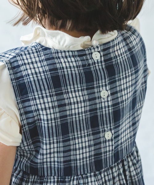 「pairmanon」 「KIDS」ノースリーブワンピース 90 マスタード キッズ_画像2
