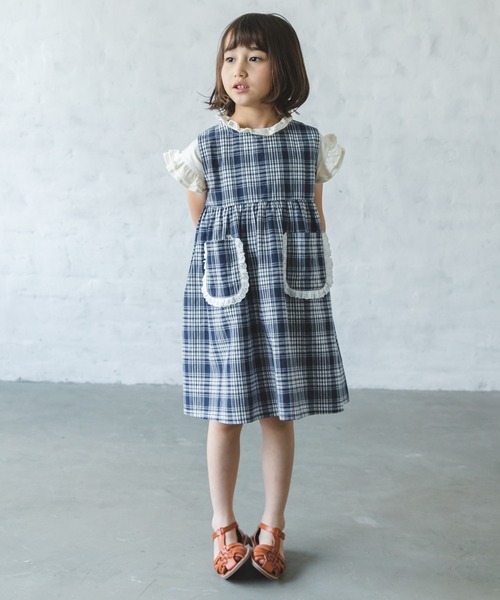 「pairmanon」 「KIDS」ノースリーブワンピース 90 マスタード キッズ_画像3