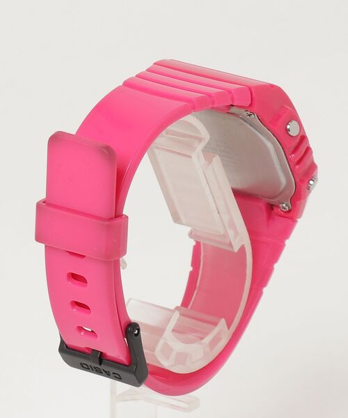 「CASIO」 デジタル腕時計 FREE ピンク レディース_画像2