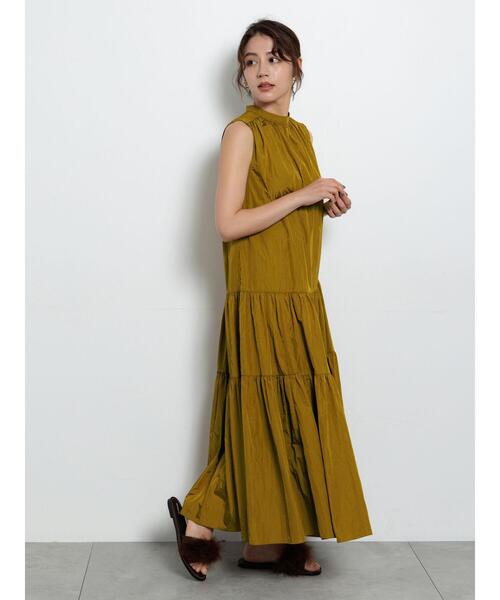 「Te chichi」 ノースリーブワンピース F ブラック レディース_画像5