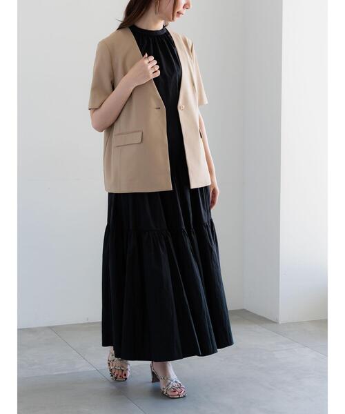 「Te chichi」 ノースリーブワンピース F ブラック レディース_画像7