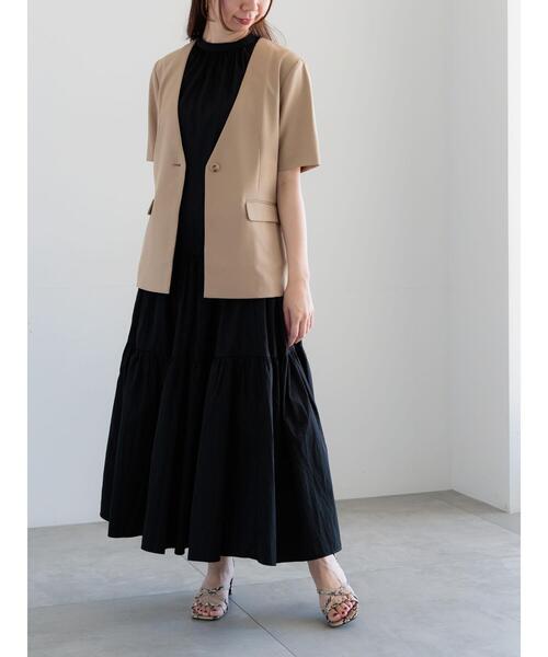 「Te chichi」 ノースリーブワンピース F ブラック レディース_画像8