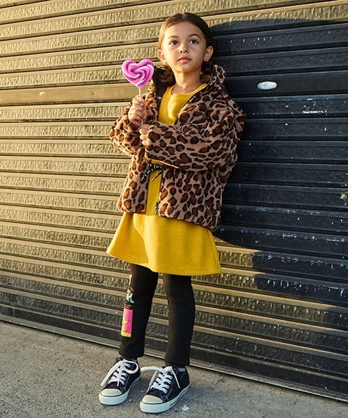 「X-girl Stages」 「KIDS」ニットワンピース 130cm イエロー キッズ_画像3