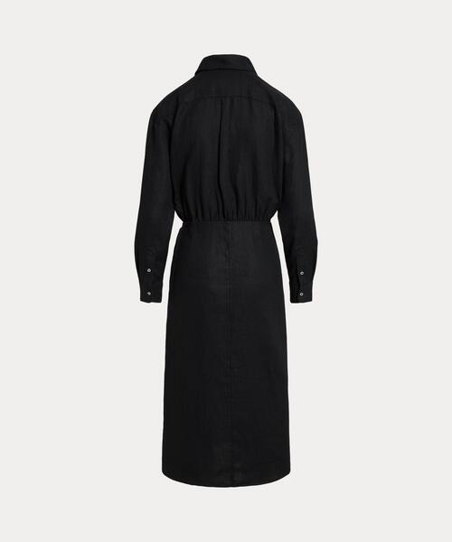 新品未使用RALPH LAUREN リネン 長袖シャツワンピース ホームウェア POLO RALPH LAUREN（ポロ・ラルフローレン） シャツワンピース リネン
