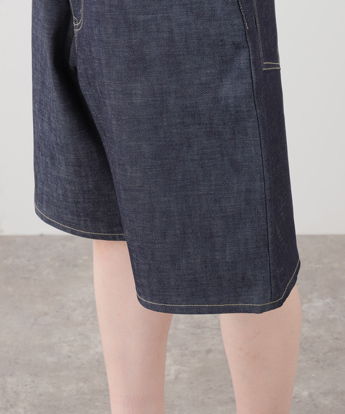 KURO ハーフパンツ パンツ 短パン STRUCTURE SHORT 964244：デニム