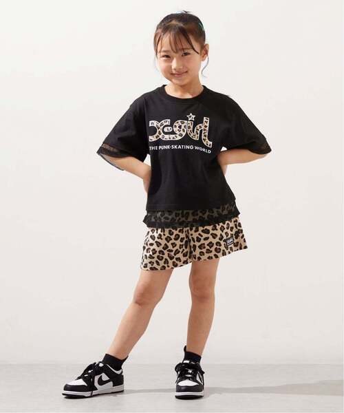 キッズ服 Tシャツとショートパンツセット X-girl Stages（エックスガールステージス） uvカット セットアップ