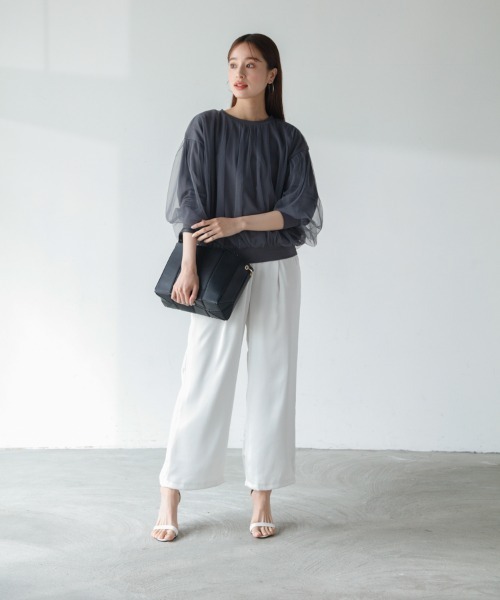 「M.deux」 長袖カットソー MEDIUM ベージュ レディース_画像3