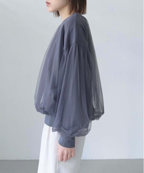 「M.deux」 長袖カットソー MEDIUM ベージュ レディース_画像6