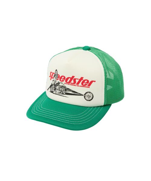 ヒステリックグラマーメッシュキャップ❗️ HYSTERIC GLAMOUR（ヒステリックグラマー） キャップ 帽子 SPEEDSTER