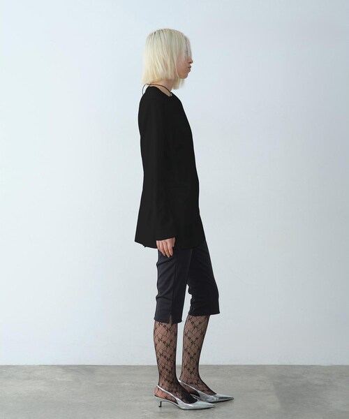 パンツ 「Re」cropped leggings pants レディースの画像