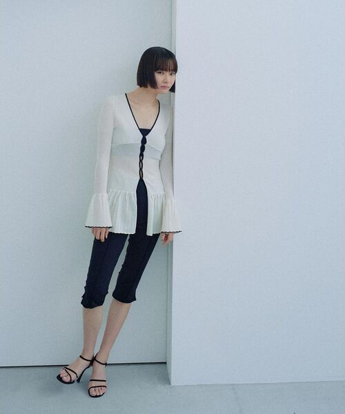 パンツ 「Re」cropped leggings pants レディースの画像