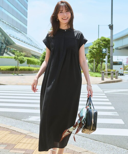 ワンピース 半袖 ウォッシュドシアーボイル ピンタック : ZOZOTOWN