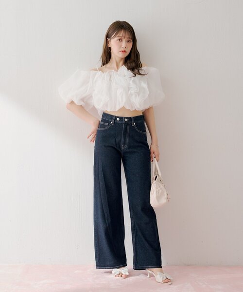 Chico（チコ） デニムパンツ SMALL ブルー レディース : ZOZOTOWN