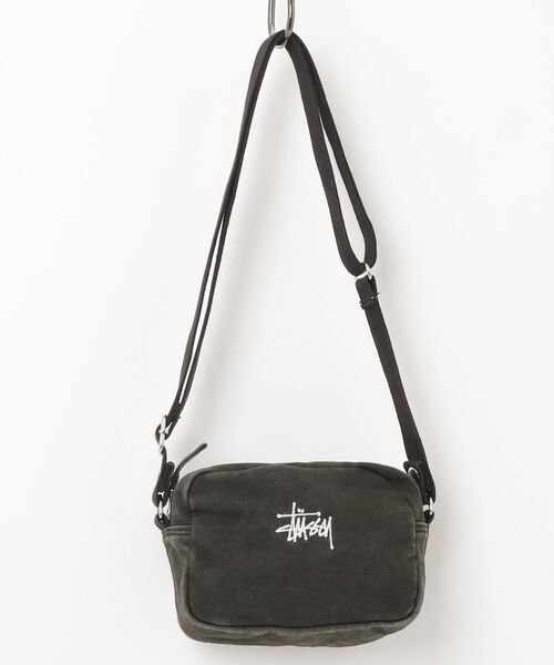 STUSSY（ステューシー） ワンポイントショルダーバッグ - グレー