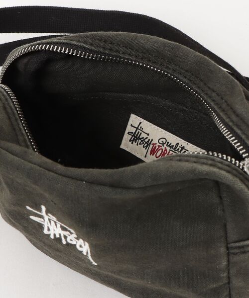 STUSSY（ステューシー） ワンポイントショルダーバッグ - グレー