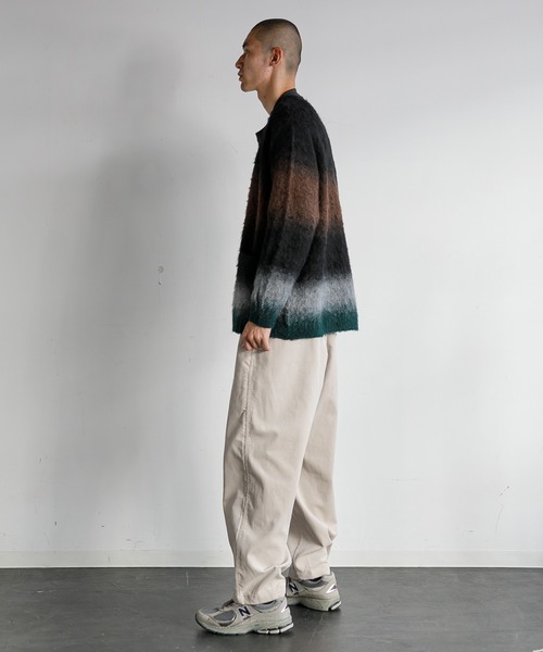 「AMERICAN RAG CIE」 ニットカーディガン L レッド メンズ_画像4