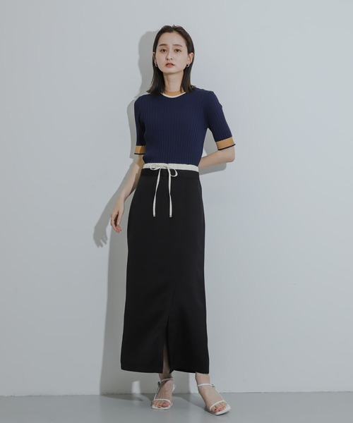 「SENSE OF PLACE by URBAN RESEARCH」 半袖ニット ONE ベージュ レディース_画像9