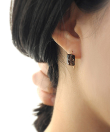 anq.（アンク） ピアス 「anq.」K10・ OneStoneピアス(カイヤナイト 