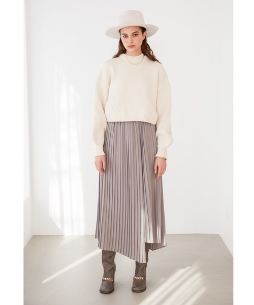 ALEXIA STAM（アリシアスタン） ニット セーター Puff Sleeve Cropped