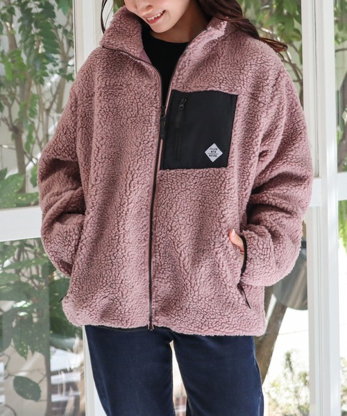 ブルゾン アウター 「ボアハイネックZIPブルゾン」 レディース メンズ