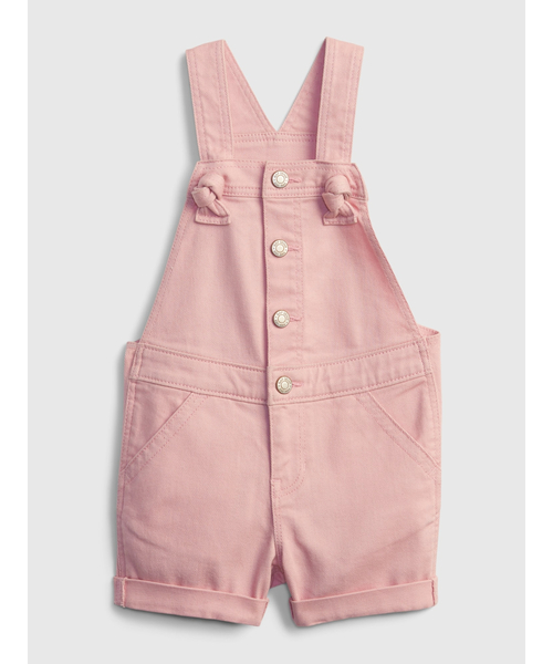 GAP サロペット オーバーオール ピンク デニムショートオール