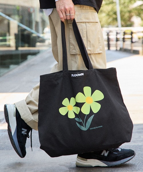 MONO-MART（モノマート） トートバッグ 「FLOOWM」フラワー ロゴ刺繍