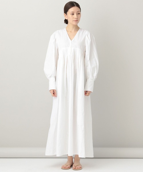 ワンピース Curensology(カレンソロジー)/コットンリネンピュアタックワンピース Curensology カレンソロジー
