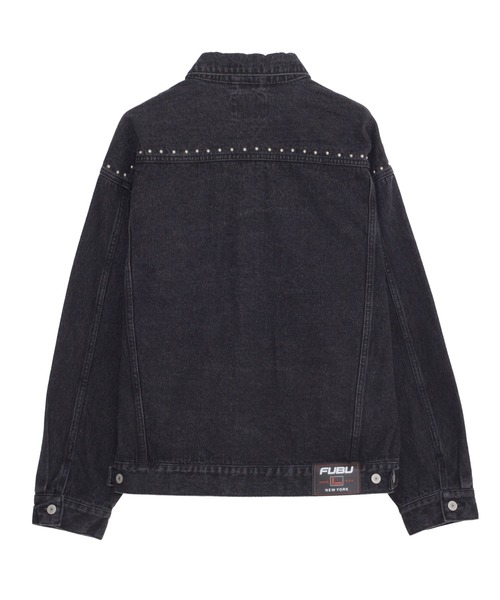 FUBU（フブ） デニムジャケット gジャン スタッズ コットン デニム