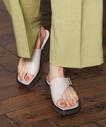 ピッピシックトングヒールサンダル トゥモローランド購入 37 HIMIKO サンダル 「Made in Japan」トラックソールトング
