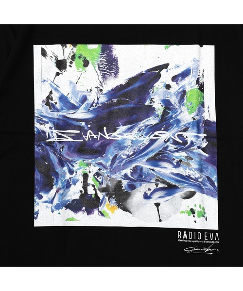 EVANGELION Painting T-Shirt by Cigarette-burns（NAVY(Mark.06)） エヴァンゲリオン公式アパレルブランド【RADIO EVA Online Store】