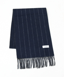 アバハウス（ABAHOUSE）/【ウール×カシミヤ】細幅マフラー 30×170【ピンストライプ/チェック】 ABAHOUSE（アバハウス） マフラー 「ウール×カシミヤ」細幅マフラー 30