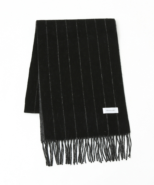 ABAHOUSE（アバハウス） マフラー 「ウール×カシミヤ」細幅マフラー 30