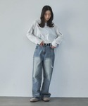 tシャツ スラブ調オーバーシアートップス レディースの詳細画像1