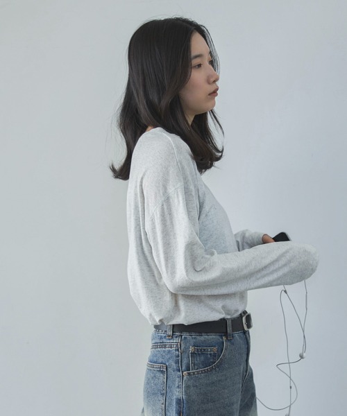 feepur（フェピュール） tシャツ スラブ調オーバーシアートップス