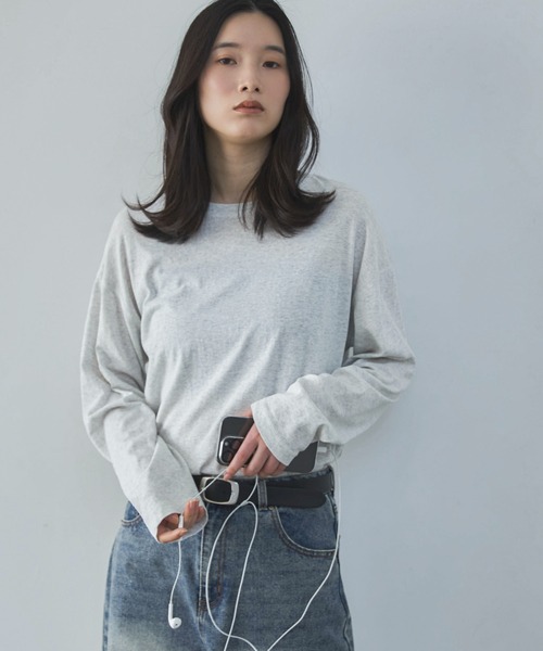 feepur（フェピュール） tシャツ スラブ調オーバーシアートップス